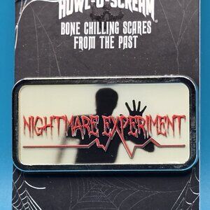 SeaWorld Busch Gardens Howl-O-Scream Nightmare Experiment Past Scare Trading Pin